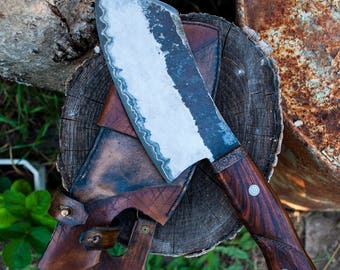Butcher knife, meat cleaver, chef knife, hand forged knife, hatchet, kitchen knife, cleaver, butchers knife, meat chopper,meat knife.