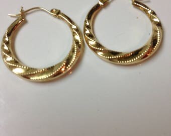 14kt Gold Hoop Earrings