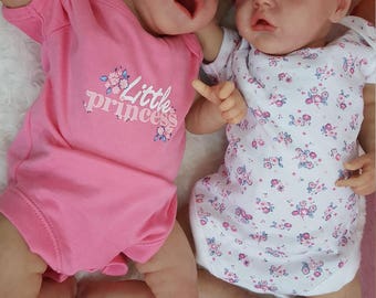 Custom made to order Twin A and B by sculptor Bonnie Brown reborn baby girl or boy made to order reborn babies