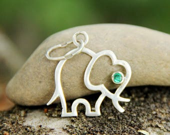 gift|for|her Vintage elephant jewelry 925 Sterling Silver Jewelry|for|her African style Sterling Silver elephant charm elephant Pendant
