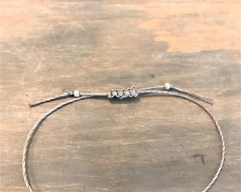 Sea Wave Jewelry, Silver Wave Jewelry for Her, Silver Wave Bracelet, Sea glass Jewelry Gift, Girlfriend Jewelry Ideas, Silver Disk Bracelet