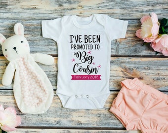 Big cousin - Big cousin shirt - I've been promoted to big cousin - Pregnancy reveal - Baby announcement - Cousin shirt - Announcement