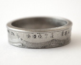 USMVMC Double Sided Challenge Coin Ring