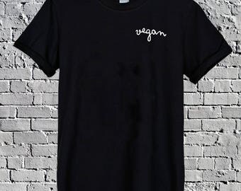 Vegan Pocket T-Shirt Top Tee vegan shirt vegan tshirt vegan t-shirt Tumblr shirt