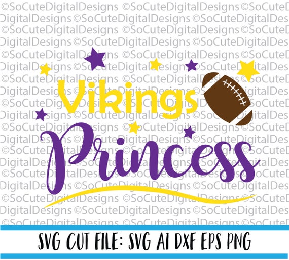 Download Vikings Princess SVG Minnesota Vikings svg football svg cut