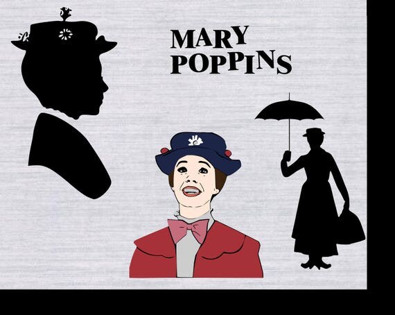 Download Mary Poppins SVG bundle Mary Poppins clipart cricut