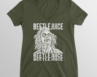 Beetlejuice women v-neck T-shirt - Halloween- t-shirt - film d'horreur des années 80