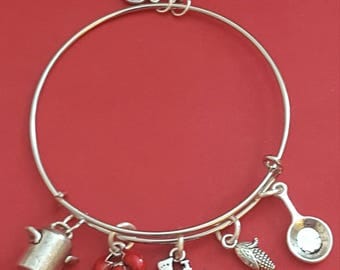 Cook/Chef Themed Charm Bracelet
