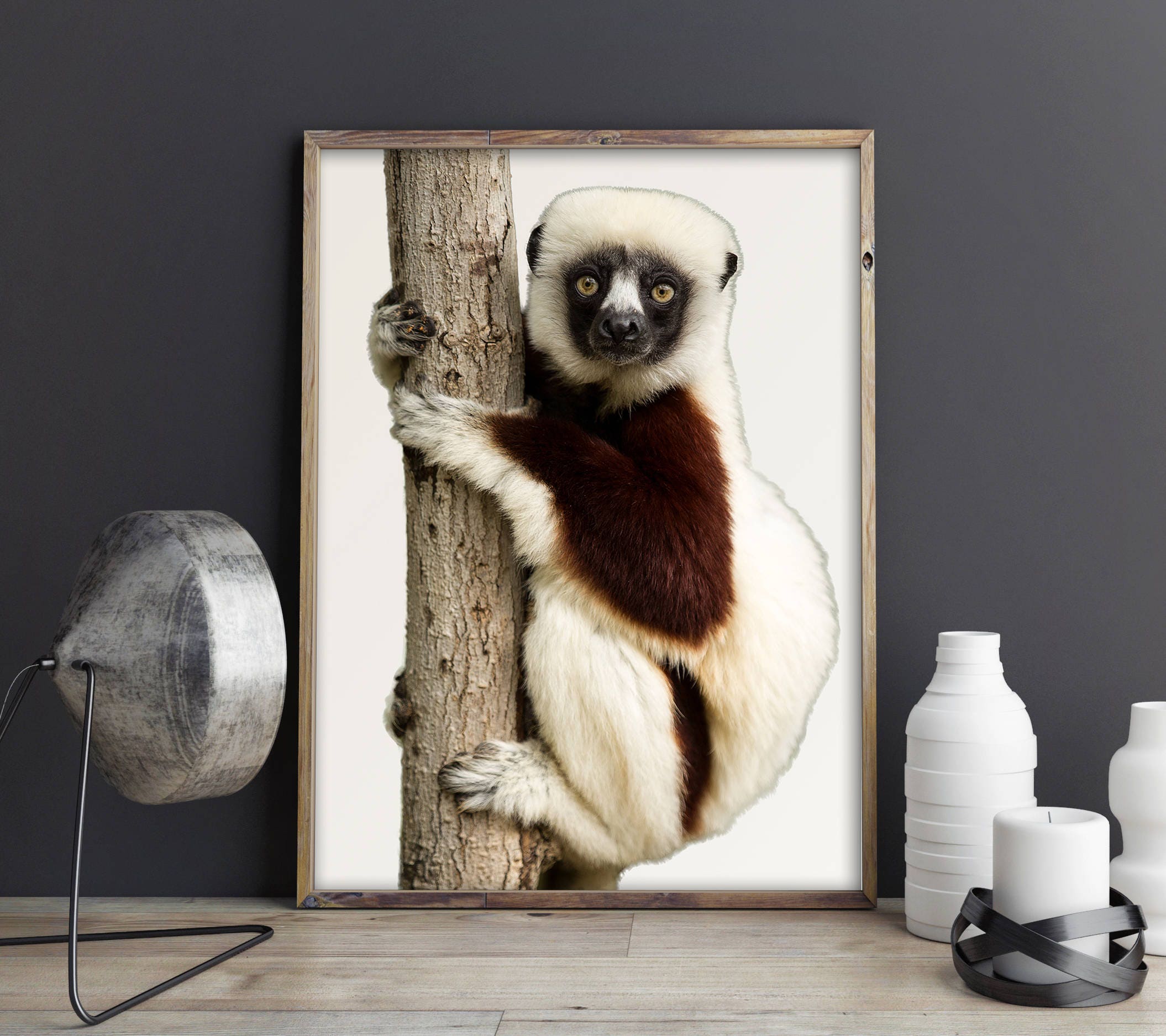 Lemur Print Jungle Print Lemur Wall Art Home Decor Nursery