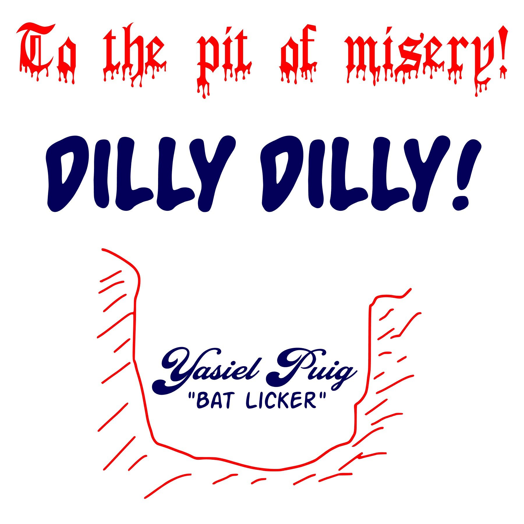 Digi-tizers Yasiel Puig Dodgers Pit of Misery Dilly Dilly (SVG Studio ...