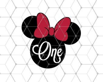 Download Minnie Mouse SVG File Mickey Mouse EPS File I am One SVG