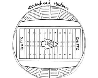Arrowhead stadium | Etsy