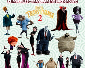Hotel Transylvania Clipart, Transylvania Childrens PNG, Childrens Monogram, Hotel Transylvania, Instant Download 54
