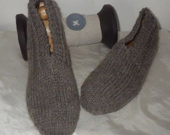 Men's moccasin slippers CROCHET PATTERN Xsmall to