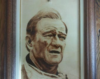 woodburning wood burning pyrography portrait art wood