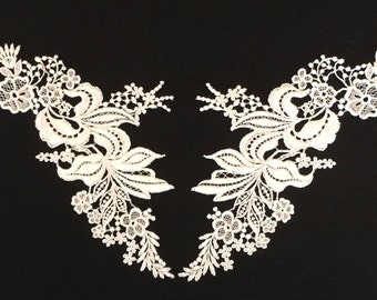 Venice Lily Lace Bodice Applique-Set-Off White-42