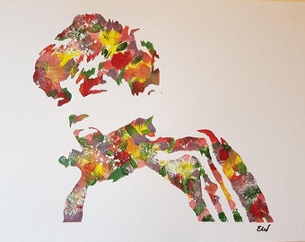 Declan McKenna Original Floral A4 Painting