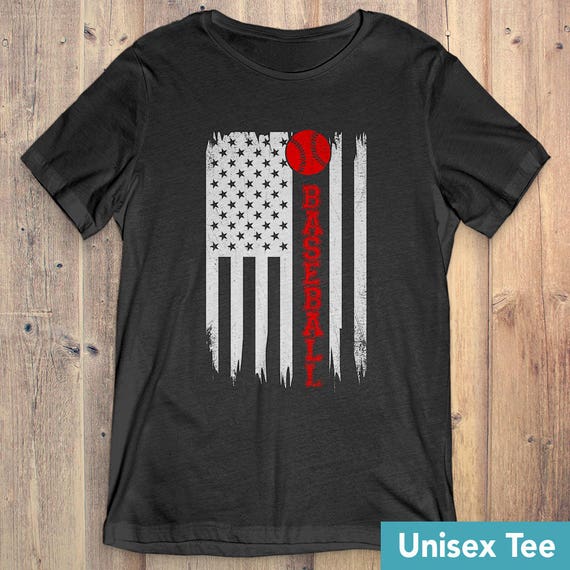 flag baseball shirt