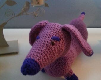 Doudou dog 100% handmade crochet