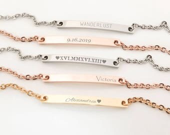 Bridesmaid gift,Best Friend Bracelet,Friend Bracelet,best friends gift,Personalized Bar Bracelet,Coordinates bracelet,Custom bracelet