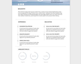 mac pages resume template