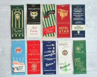 Lot of 10 Vintage Matchbook Covers - LOT B