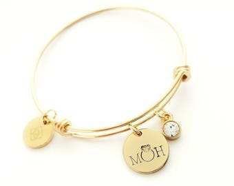 Maid of Honor Bracelet - Maid of Honor Gift -Matron of Honor Bracelet - Matron of Honor Gift - Bridesmaid Gift - Bridesmaid Bracelet