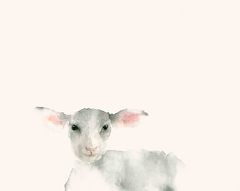Lamb painting | Etsy