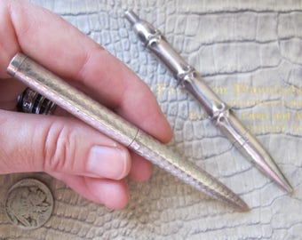Tiffany & Co. Sterling Silver Classic Lady's Design Purse 2 Pocket Small Sized Ballpoint Pen. Elegant Desktop Writing Instrument. Pens Women