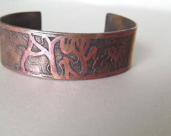 Arise cuff copper and brass