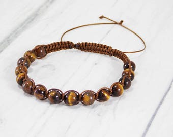 Gift/for/husband gift Tiger eye bracelets Mens bracelet for him guy bracelets unique Amulet bracelet/for/dad brown bracelet hipster bracelet