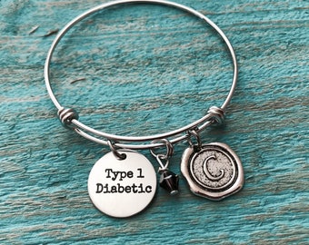 Type 1 diabetic Diabetes Bracelet Medical ID Diabetes