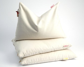 Buckwheat pillow Sleep pillow 16''x24''/40x60cm Milk White buckwheat pillow Ortopedic buckwheat pillow Pillow for neck Buckwheat neck pillow