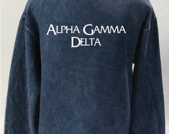 Alpha Gamma Delta Corded Sweatshirt