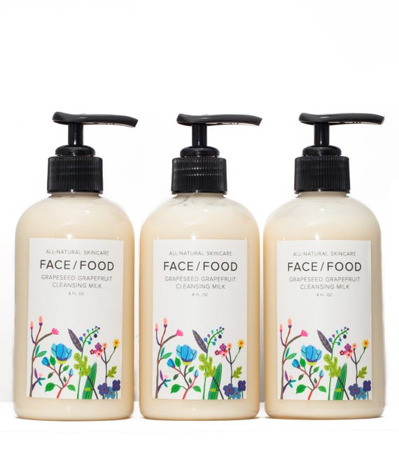 Grapeseed & Grapefruit Cleansing Milk/All Natural Face Wash/