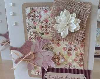 Single card - heart - 40003