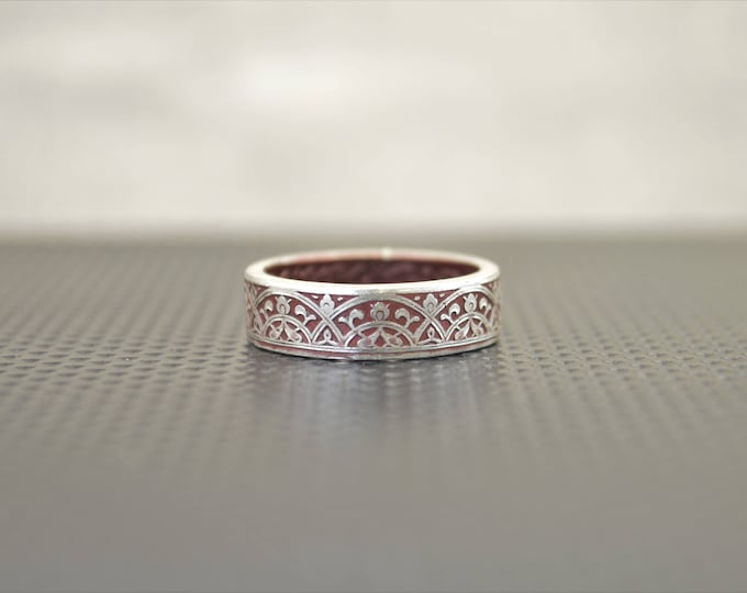 Moroccan Coin Ring, Burgundy Coin Ring, Stained Glass Ring, Burgundy Ring, Coin Art, Morocco, Silver Coin Ring, Moroccan Art, Boho Ring