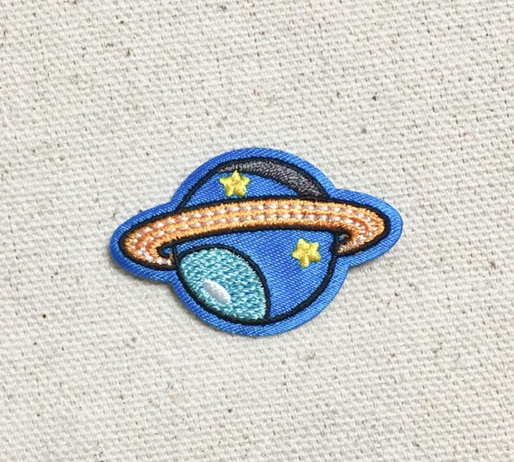 Saturn Rings/Stars Space/Planet Iron on Applique