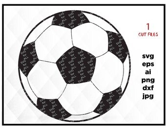 Soccer Ball Svg, Soccer Ball, Svg Files, Sports Svg, Silhouette Cut Files, Cricut Cut Files, soccer svg Cuttable SVG Instant Download