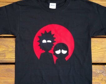 Rick and Morty T Shirt - Rick and Morty Shirt - Silhouette - Rick and Morty Tee - Funny Rick and Morty Gift T Shirt