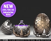 Dragon Egg Game of Thrones Ring Box - proposal ring box, engagement ring box, ring case, wedding, marriage, matrimony, bridal, geeky, geek