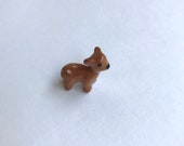 Miniature Ceramic Deer Figurine, deer figure, doe, reindeer, bambi, mini animal, tiny animal, little, small, tiny, decoration, gift, decor