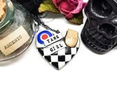 Tank Girl necklace, graphic novel, comic book, geek jewelry, cosplay, geek jewellery, punk necklace, post apocalypse, apocalypse