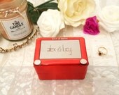 Geek Wedding Retro Toy Inspired Luxury Wedding Ring Box / Double Ring Box / Geeky Wedding / Vintage Wedding