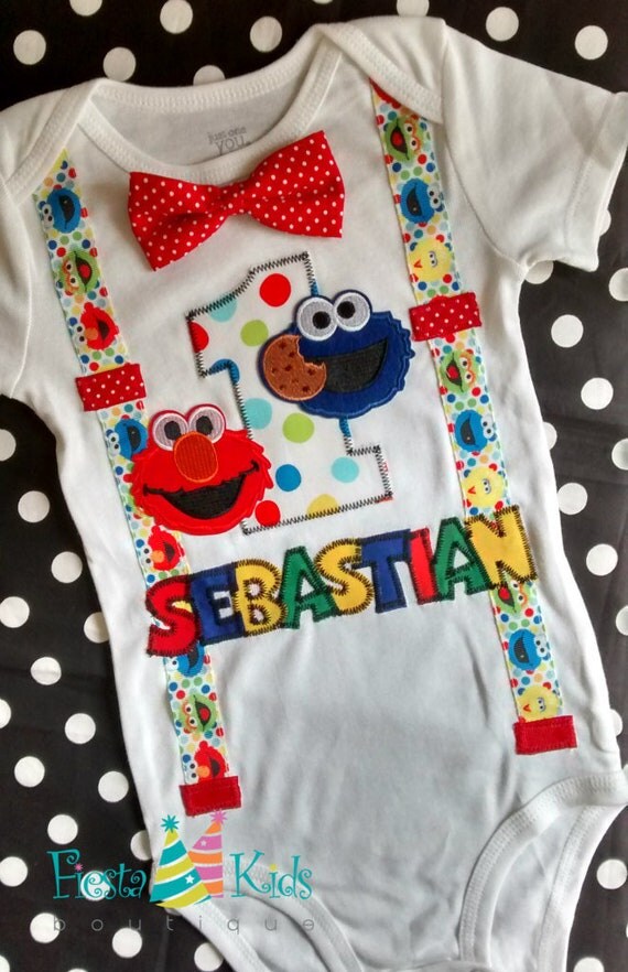 1st Birthday Baby Boys Outfit Elmo Bodysuit Great Fit 1c7ca Be928
