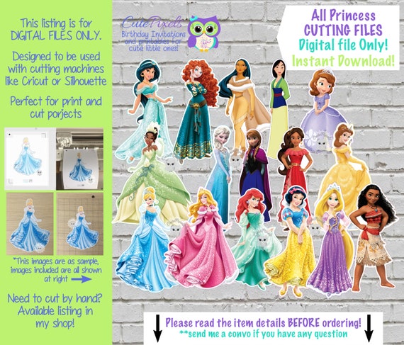 Download Disney Princess SVG Cutting Files, Disney Princess Print ...