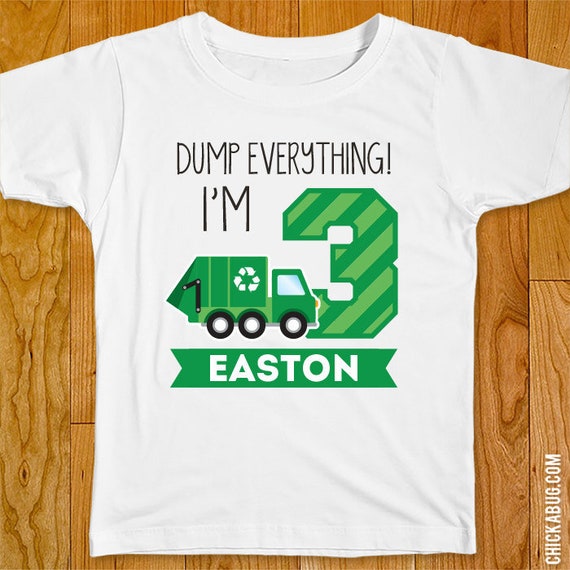 Garbage Truck Birthday Iron-On Il_570xn