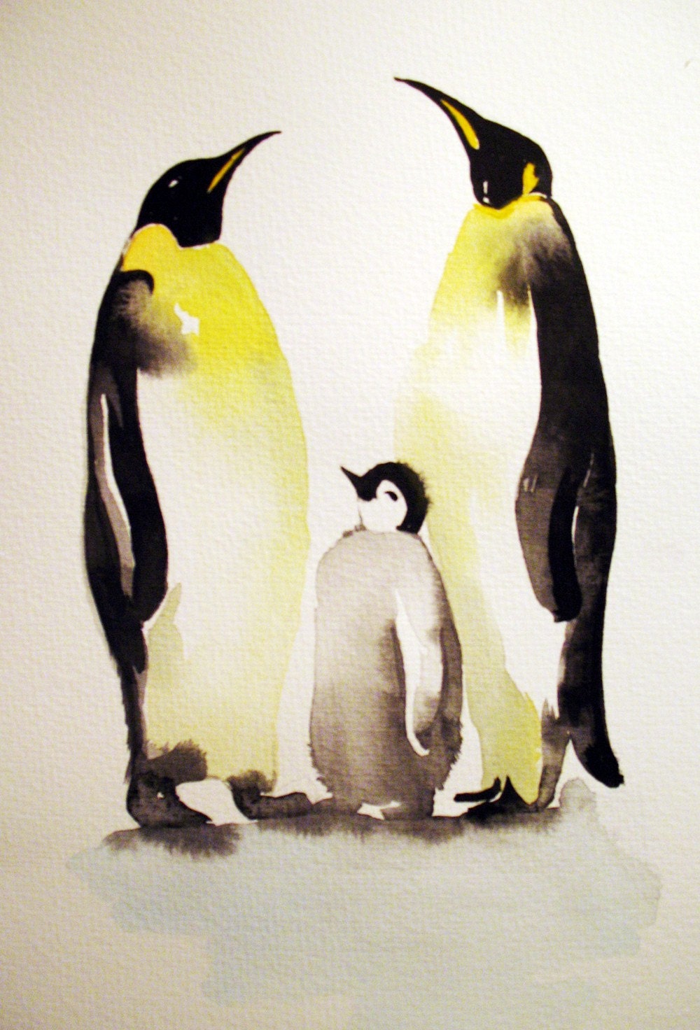 Пингвины маслом