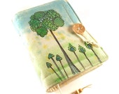 Handmade Journal, Painted, SECRET GARDEN