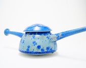 SALE 20% OFF Porcelain Teapot Cobalt Blue Crystalline Glaze Ceramic Contemporary Modern Teapot - budalapottery